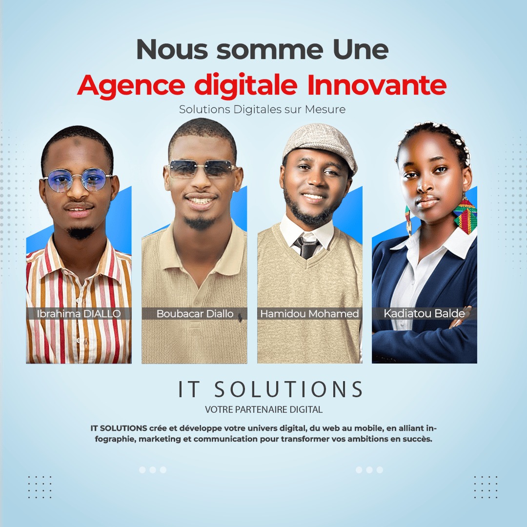 Équipe IT SOLUTIONS collaborant sur un projet